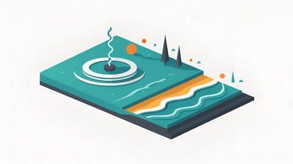 Seismology flat icon