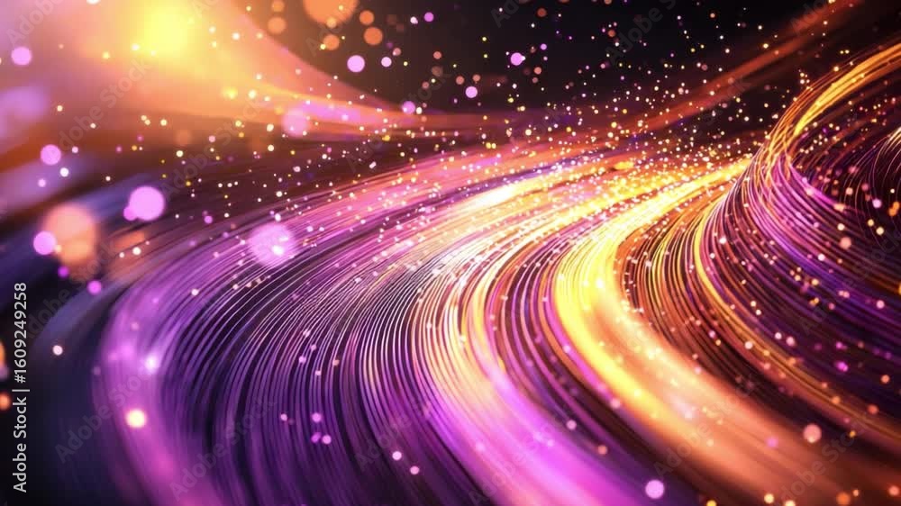 Poster colorful swirls of light and motion creating a dynamic abstract background for design projects
