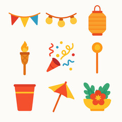 Colorful Party Decorations and Celebratory Items for Festive Events