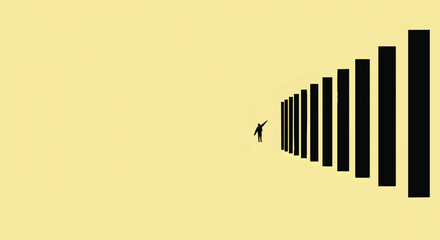 Obraz premium bar code on a black background