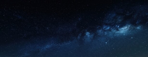 Fototapeta premium The stunning view of a starry night sky over a serene landscape