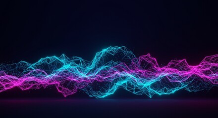 Futuristic Holographic Shapes Background