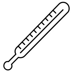 Thermometer Line Art Vector