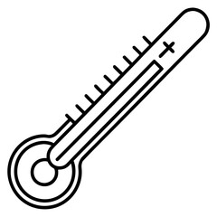 Thermometer Line Art Vector