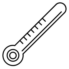 Thermometer Line Art Vector
