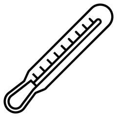 Thermometer Line Art Vector