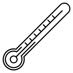 Thermometer Line Art Vector