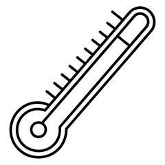 Thermometer Line Art Vector