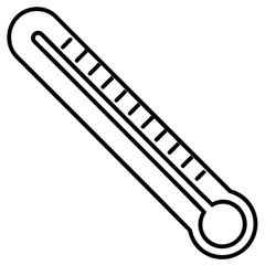Thermometer Line Art Vector