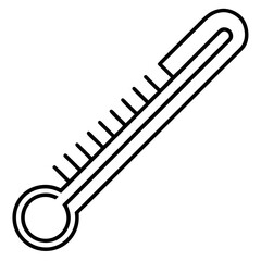 Thermometer Line Art Vector