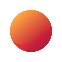 3d Sphere With Gradient Surface Vector On White