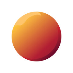 3d Sphere With Gradient Surface Vector On White