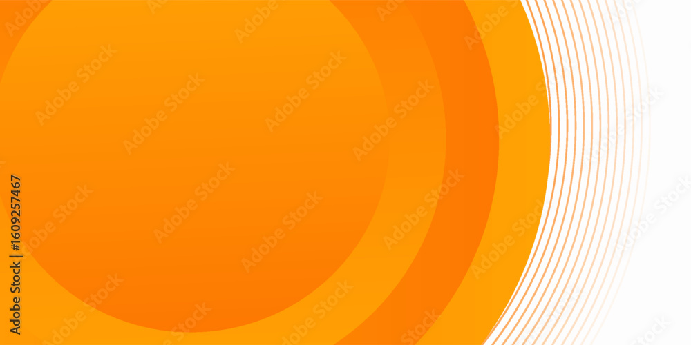 Poster vector orange line background curve element with white space for text and message design, overlappin