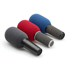 microphone on white background