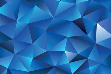 Polygonal rainbow mosaic background. Abstract low poly vector illustration. Triangular pattern in halftone style. Template geometric business design with triangle for poster, banner, card, flyer.