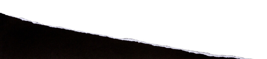 black torn with edge and shadow is on transparent background. bottom composition. border design for...