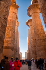 Luxor Temple, a large Ancient Egyptian temple complex located on the east bank of the Nile River