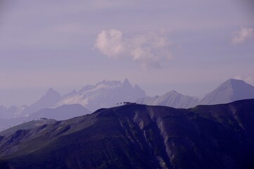 clouds over the mountains