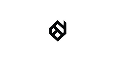 Abstract Geometric Logo Design Modern Minimalist Symbol
