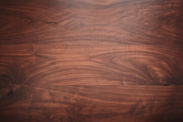 Texture of toned black walnut wood with oil finish