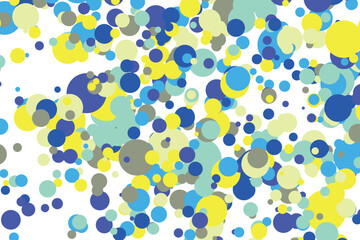 Light multicolor background, colorful vector texture with circles. Splash effect banner. Glitter silver dot abstract illustration with blurred drops of rain. Pattern for web page, banner,poster, card.