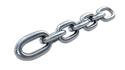metal chain isolated on white
