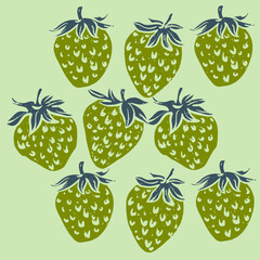Sweet and juicy strawberry t shirt artwork. Sweet berry fruit club print design. Fresh strawberry fruit set. Always fresh fruit club design. Sweet berry mood for everyday wear. Strawberry icon. 