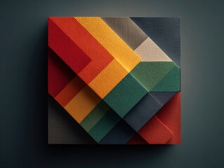 minimalist design with powerful symbolic colors of South African flag