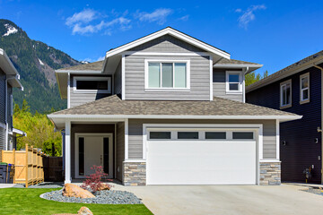 Brand new house on the final stage of construction