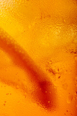 Orange Cocktail Abstract Macro
