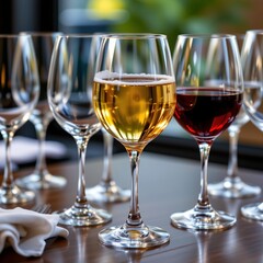 add subtle shimmers and reflections to enhance the realism of the glassware, making them look even more realistic than before.