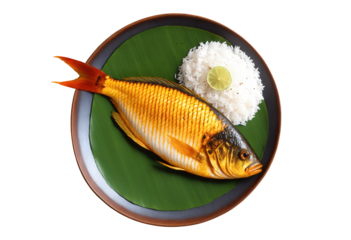 Gurami Bakar - Grilled gourami fish marinated with a blend of spices, such as turmeric, garlic, and ginger, served