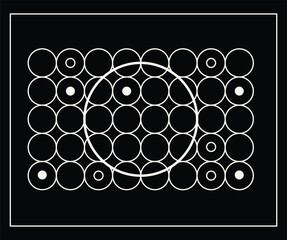 Modern abstract grid pattern with highlight circle futuristic technology background design