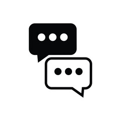 Chat icon,  Speech bubble chat icon, vector illustration EPS 10 .
