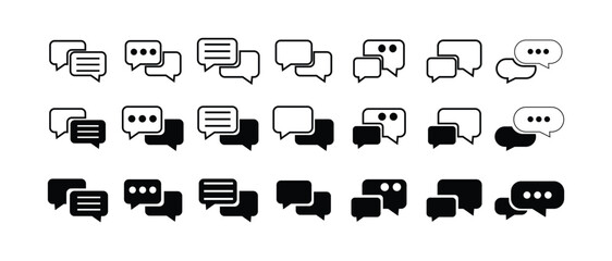 Chat icon,  Speech bubble chat icon, vector illustration EPS 10 .
