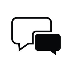 Text Message icon, Chat speech bubble, Conversation symbol, Vector illustration EPS 10.