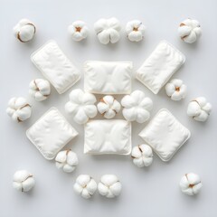 Obraz premium white chocolate candies