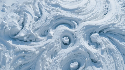 Abstract Wind Patterns on Snow