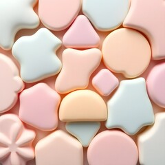 Fototapeta premium pink and white chocolate candy