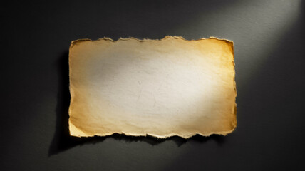 old paper with burnt edges