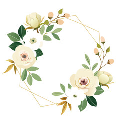 watercolor floral illustration set 