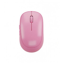 A pink office mouse