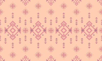 Pink tone geometric seamless pattern  design for carpet,curtain,clothing,fabric,wrapping paper,tiles,textiles,batik,texture and wallpaper.Vector background.