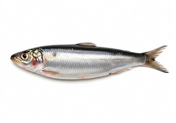 Sardine on white background isolated