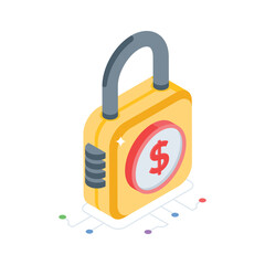 Have a look at this isometric style secure payment