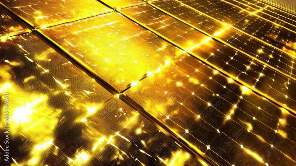 Poster bright and shiny golden textures shimmering under light reflection in abstract background
