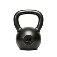 28 kg Kettle bell weight isolated on white background
