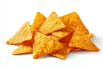 Cheesy nacho platter with crispy tortilla chips on a clean white background ready for sharing during a party or casual gathering with friends