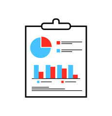 clipboard with graph