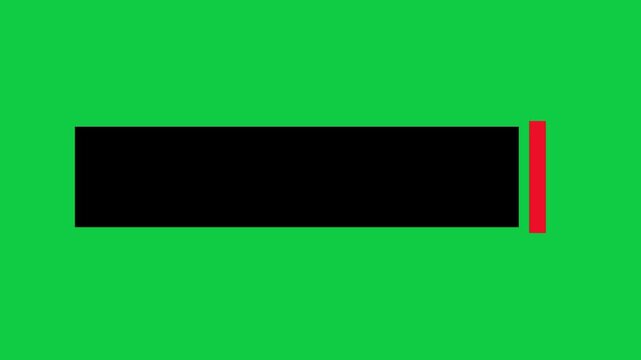 Animated Title Box with Side Lines, Lower Thirds Video Template Green Background